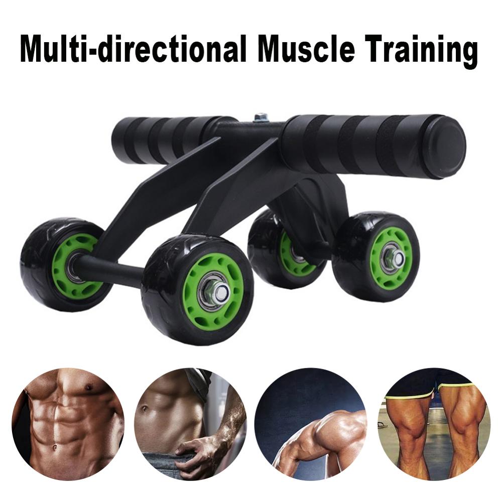 Four-wheeled Abdominal Roller - Home Exercise Equipment
