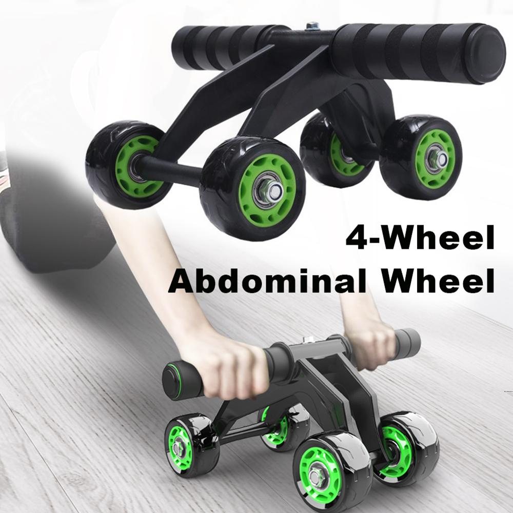 Four-wheeled Abdominal Roller - Home Exercise Equipment