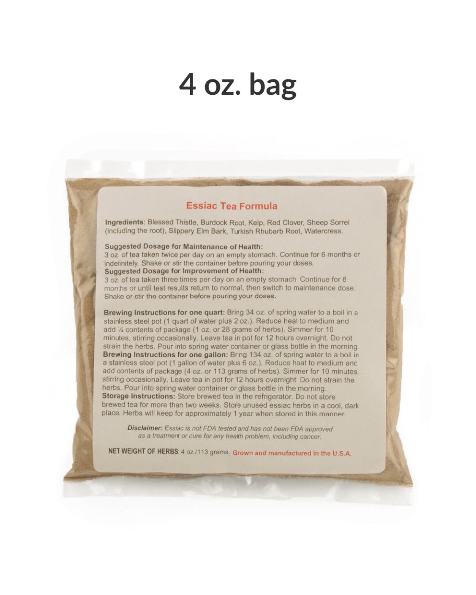 MOST POPULAR! 3 lb. 4 oz. of Essiac Tea in 13 4 oz. packets (6-9 Month Supply - Costs less than $1 per day to use)