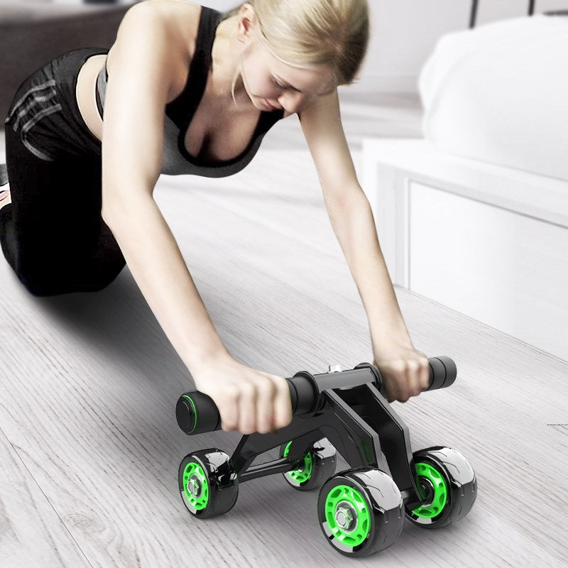Four-wheeled Abdominal Roller - Home Exercise Equipment