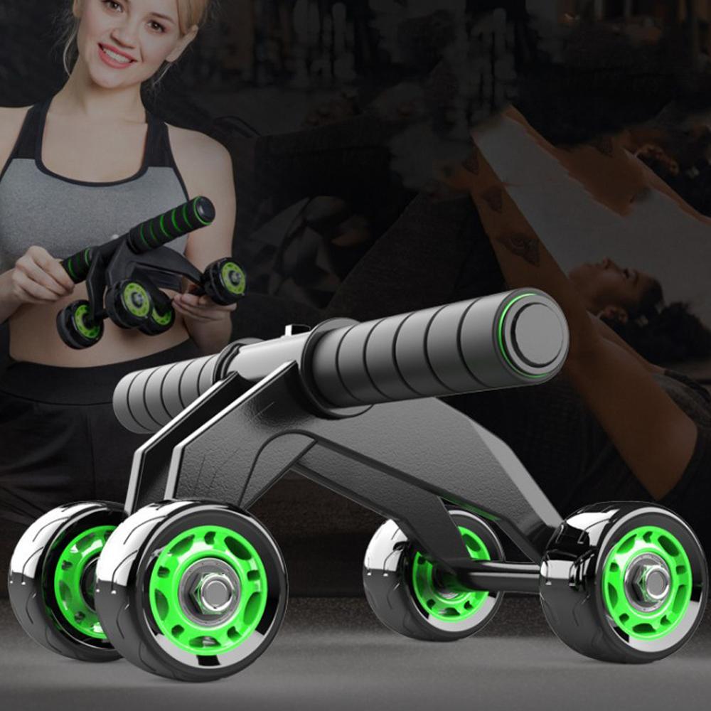 Four-wheeled Abdominal Roller - Home Exercise Equipment
