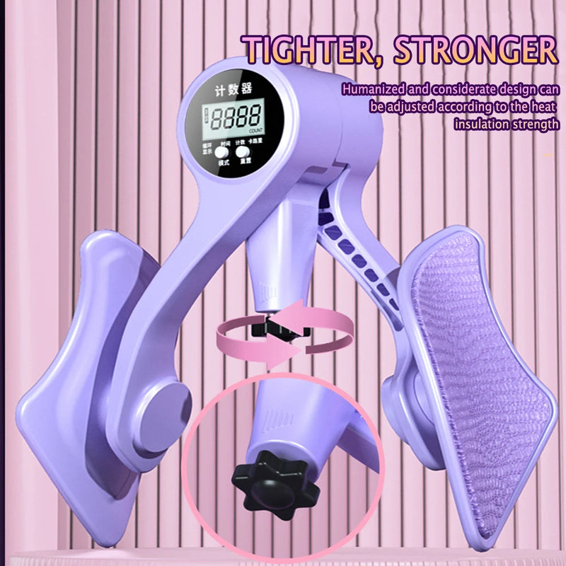 Digital Counter Hip Leg Trainer Adjustable Inner Thigh Exerciser