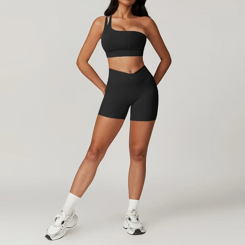 Women’s Scrunch Butt Sports Set Push-Up Workout Activewear