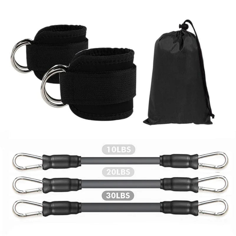Ankle Straps Resistance Bands Set Fitness Workout Exercise Equipment