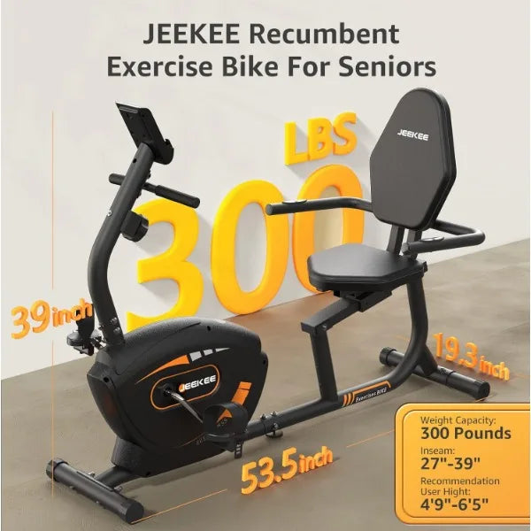 Recumbent Exercise Bike for Adults Seniors Indoor Magnetic Cycling