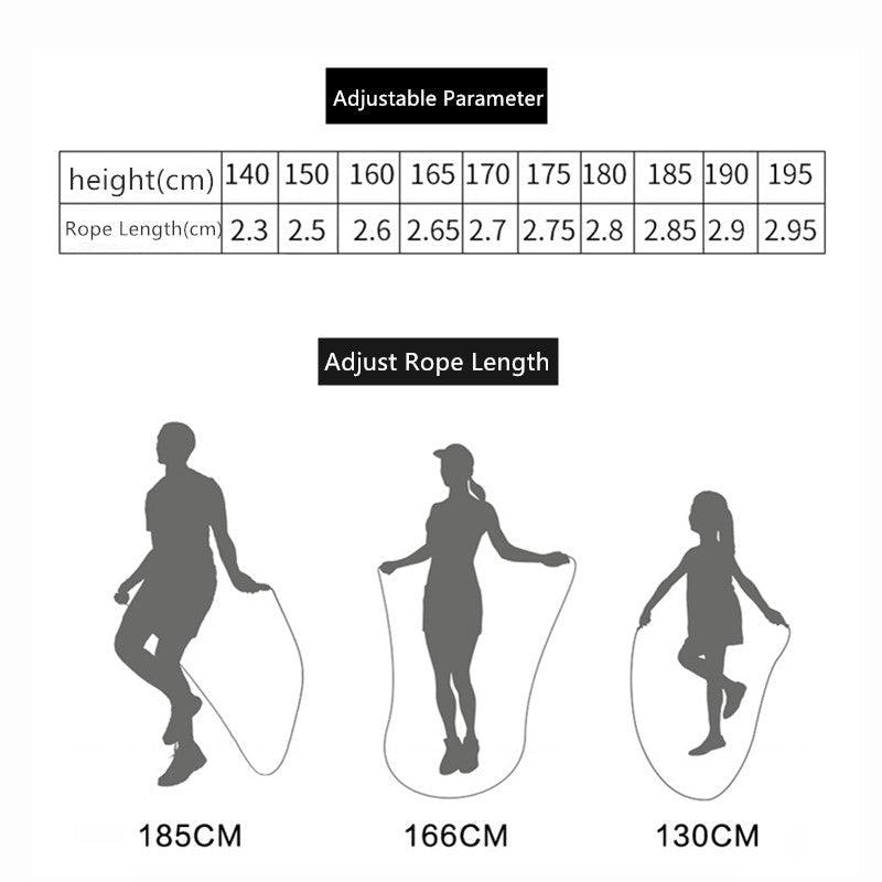 Adjustable Weighted Skipping Rope Heavy Jump Rope with Aluminum Handles